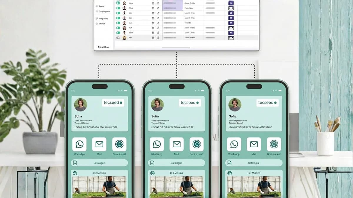 Lead2Team: Por qué las empresas líderes ya no solo usan tarjetas, sino plataformas de contacto