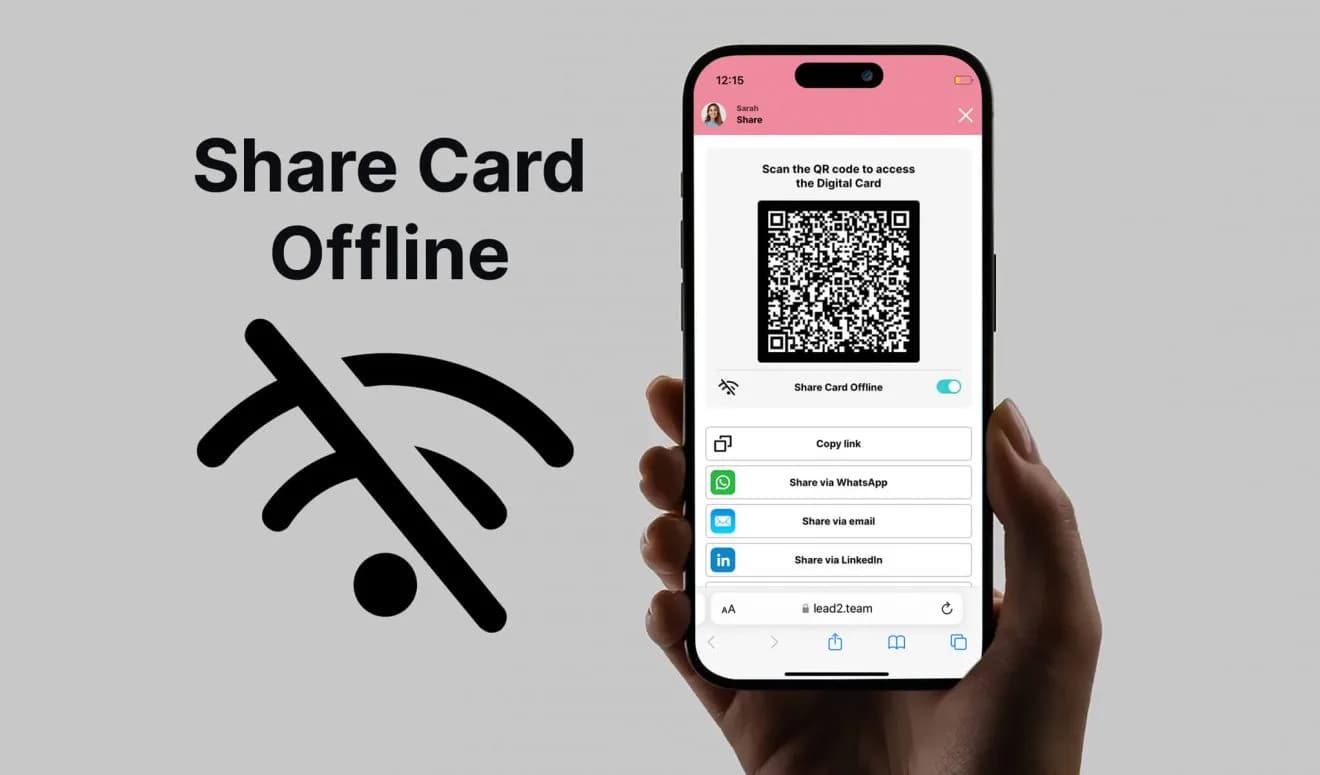 How to share your Digital Card without Internet?